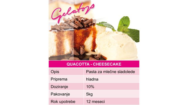 Gelatop Quacotta - Cheesecake (0944)