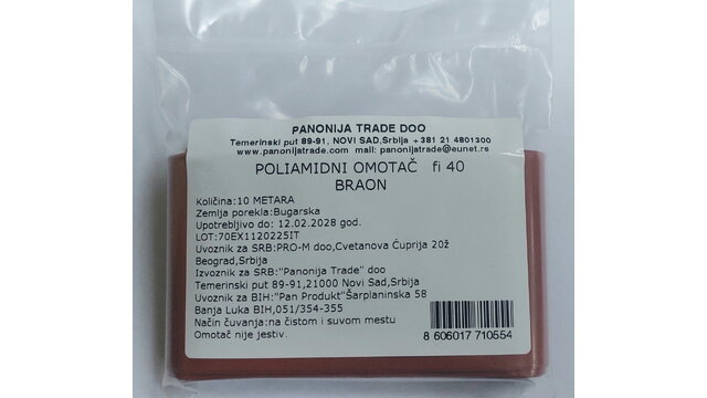 Poliamidni omotač Ø40 braon 10m (1270)