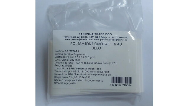 Poliamidni omotač Ø40 belo 10m (2348)