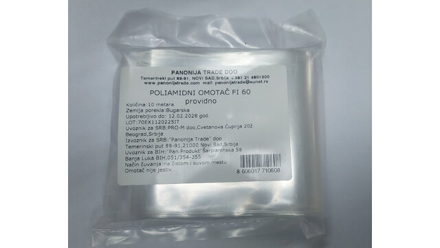 Poliamidni omotač Ø60 providan 10m (2203)